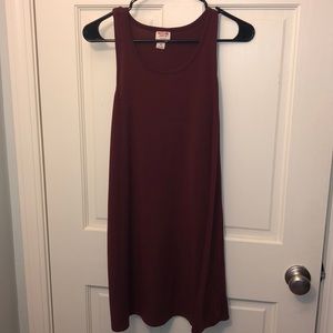 Maroon tank dress